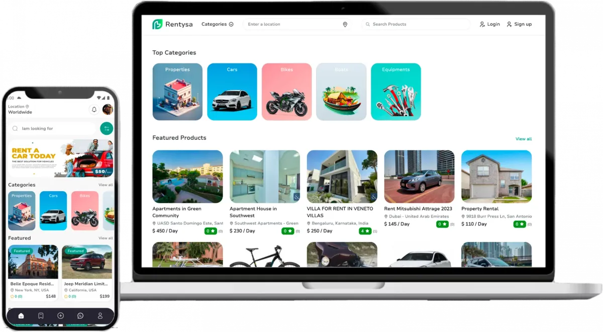 Space Rental Script Platform Interface