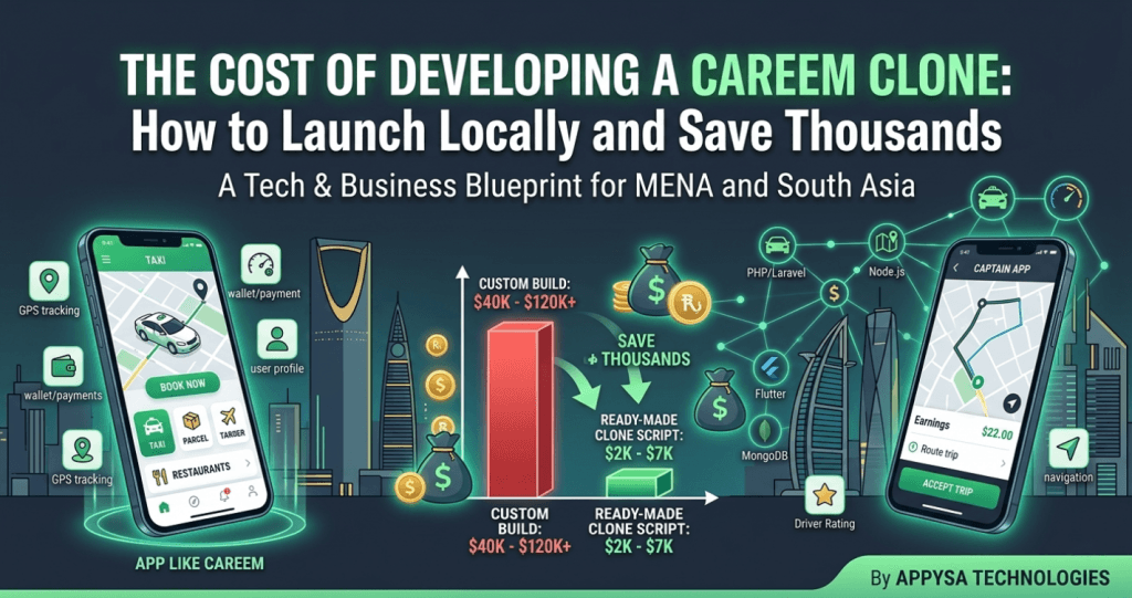 The Cost to Develop a Careem Clone App: Price Breakdown & Specs