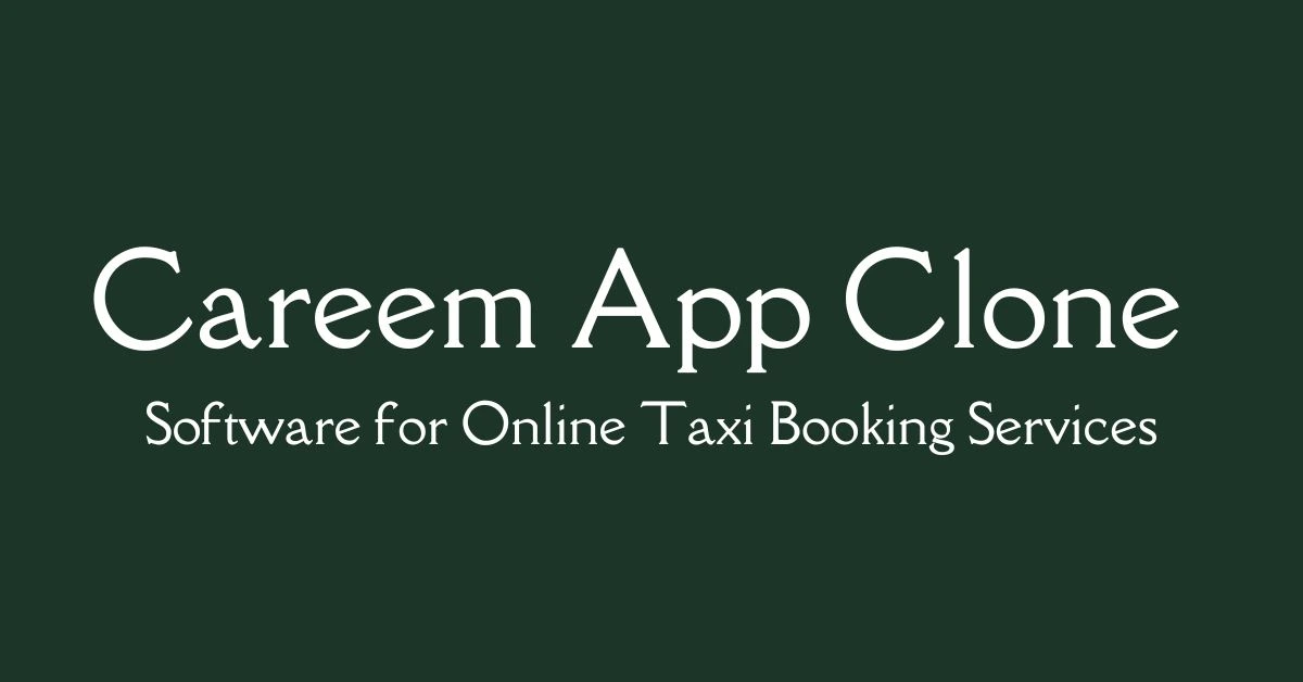 Software for Online taxi booking services