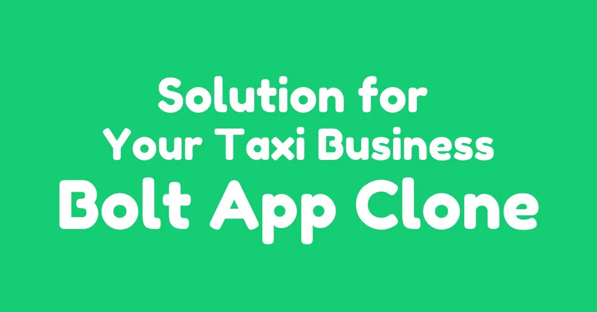 solution for your taxi business